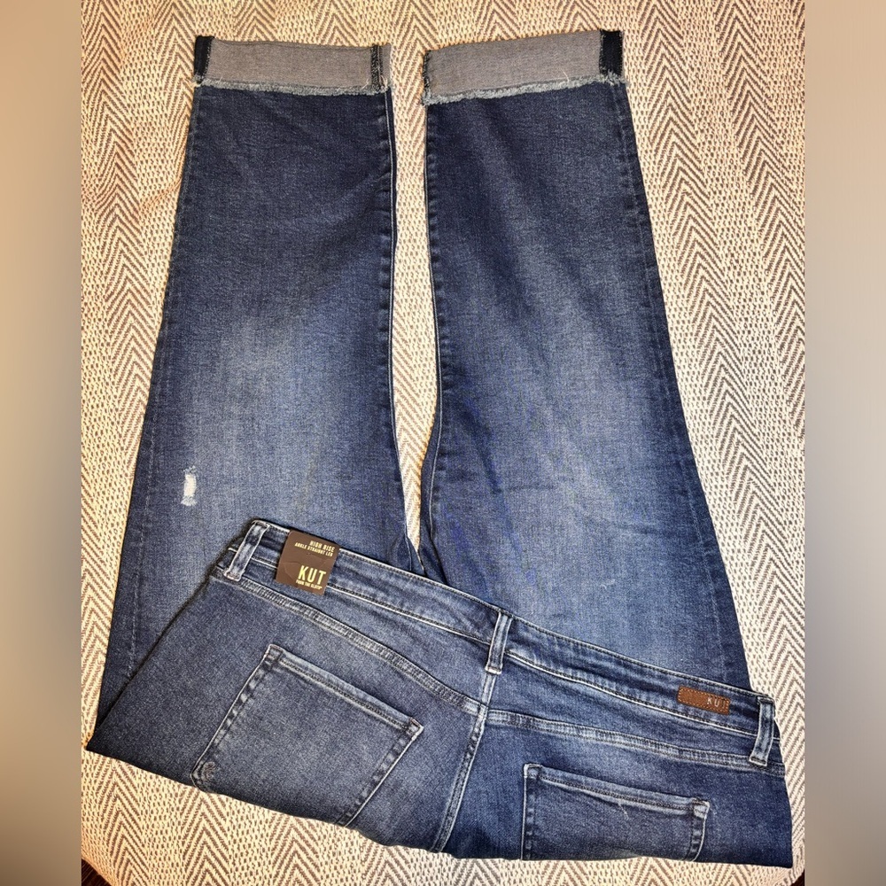 KUT from the Kloth | High Rise Ankle Straight Leg Jeans | Sz 24 - Picture 8 of 11